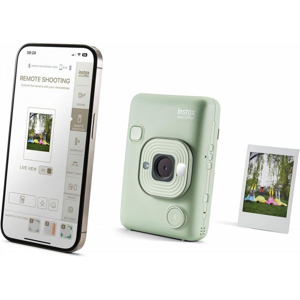 Fuji Instax Mini LiPlay Hybrid Instant Camera Matcha Green