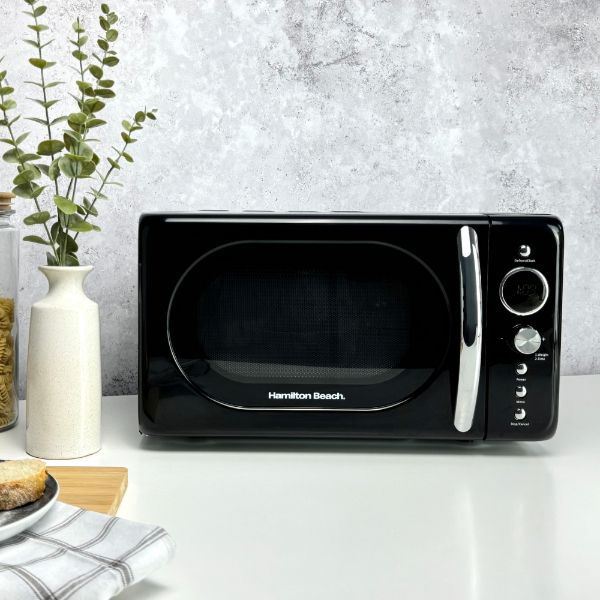 Hamilton Beach Ella Kitchen Bundle Black - Kettle,  2 Slice Toaster and Microwave