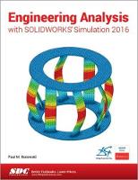 Engineering Analysis with SOLIDWORKS Simulation 2016